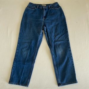 LL Bean classic curvy mom jeans